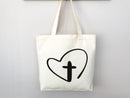 Faith Tote Bag Christian Tote Bag Canvas Gift Religious Gift Scripture Gift Bible Verse Christian Girl Gift Church Gift School Tote Shopper