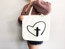 Faith Tote Bag Christian Tote Bag Canvas Gift Religious Gift Scripture Gift Bible Verse Christian Girl Gift Church Gift School Tote Shopper