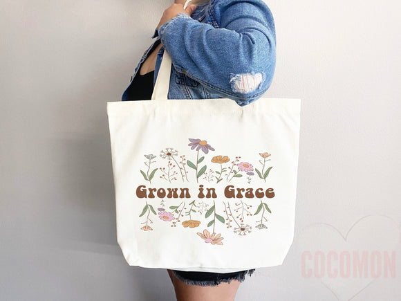 Faith Tote Bag Christian Tote Bag Canvas Gift Religious Gift Scripture Gift Bible Verse Christian Girl Gift Church Gift School Tote Shopper