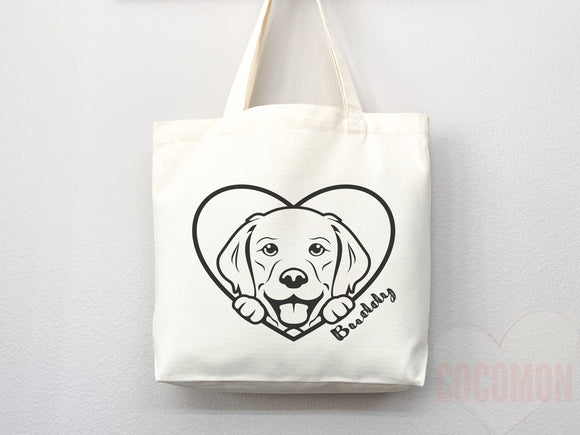 Puppy Bag, Puppy Tote Bag, French Bull dog Bag, Cute Tote Bag, Dog Bag, Dog Mom Tote Bag, Custom Pet Bag, Dog Lover Gift, Gift for Dog Mom