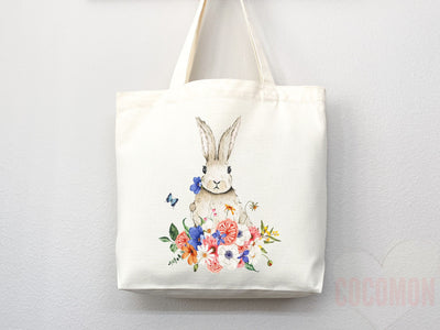 Bunny Lover Tote Bag Easter Bunny Tote Bag Easter Bag Peter Rabbit Lover Bunny Lover Gift Cute Bunny Gift Cute Tote Bag Aesthetic Tote Bag