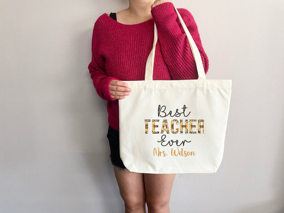 Personalized Teacher Tote Bag Custom Teacher Tote Bag Custom Teacher Gift Tote Bag for Teacher Appreciation Gift for Teacher Custom Tote Bag