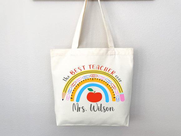 Personalized Teacher Tote Bag Custom Teacher Tote Bag Custom Teacher Gift Tote Bag for Teacher Appreciation Gift for Teacher Custom Tote Bag