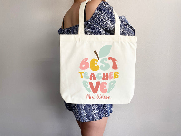 Personalized Teacher Tote Bag Custom Teacher Tote Bag Custom Teacher Gift Tote Bag for Teacher Appreciation Gift for Teacher Custom Tote Bag