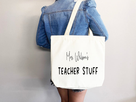 Personalized Teacher Tote Bag Custom Teacher Tote Bag Custom Teacher Gift Tote Bag for Teacher Appreciation Gift for Teacher Custom Tote Bag