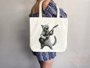 Cat Lover Bag Cat Mom Gift for Cat Lover Tote Shopper Cat Bag Cute Tote Bag Canvas Cat Person Gift Aesthetic Tote Reusable Bag Cat Tote Bag