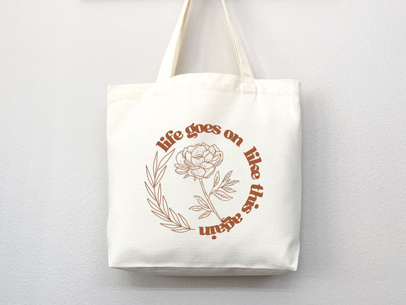 KPop Tote Bag, Kpop Merch, Kpop tote, Kpop bag, Kpop tote bag, Life goes on tote,Bangtan,kpop bag,life goes on,Rm,Jimin,Jungkook,J-hope,Suga