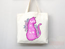 Cat Tote Bag Cat Lover Gift Bag Cat Gift For Mom Cute Cat Gift Funny Canvas Tote Bag Animal Lover Gift Aesthetic Tote Shopper School Tote