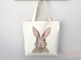 Bunny Lover Tote Bag Easter Bunny Tote Bag Easter Bag Peter Rabbit Lover Bunny Lover Gift Cute Bunny Gift Cute Tote Bag Aesthetic Tote Bag
