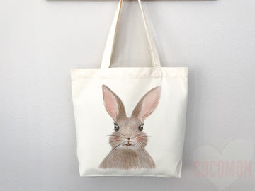 Bunny Lover Tote Bag Easter Bunny Tote Bag Easter Bag Peter Rabbit Lover Bunny Lover Gift Cute Bunny Gift Cute Tote Bag Aesthetic Tote Bag