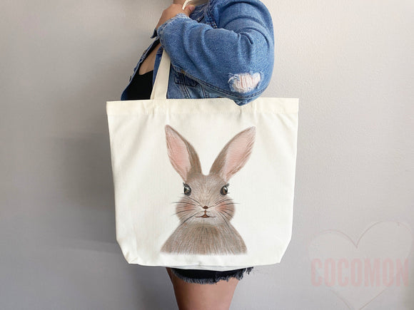 Bunny Lover Tote Bag Easter Bunny Tote Bag Easter Bag Peter Rabbit Lover Bunny Lover Gift Cute Bunny Gift Cute Tote Bag Aesthetic Tote Bag