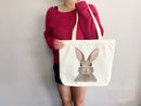 Bunny Lover Tote Bag Easter Bunny Tote Bag Easter Bag Peter Rabbit Lover Bunny Lover Gift Cute Bunny Gift Cute Tote Bag Aesthetic Tote Bag