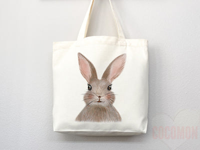 Bunny Lover Tote Bag Easter Bunny Tote Bag Easter Bag Peter Rabbit Lover Bunny Lover Gift Cute Bunny Gift Cute Tote Bag Aesthetic Tote Bag