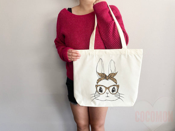 Bunny Lover Tote Bag Easter Bunny Tote Bag Easter Bag Peter Rabbit Lover Bunny Lover Gift Cute Bunny Gift Cute Tote Bag Aesthetic Tote Bag