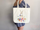 Bunny Lover Tote Bag Easter Bunny Tote Bag Easter Bag Peter Rabbit Lover Bunny Lover Gift Cute Bunny Gift Cute Tote Bag Aesthetic Tote Bag