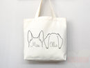 Personalized Dog Mom Tote Bag Custom Dog Lover Gift Tote Bag Reusable Bag Puppy Owner Gift Personalized Dog Lover Gift Animal Lover Gift Bag