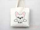 Personalized Dog Mom Tote Bag French Bulldog Lover Custom Dog Lover Gift Tote Bag Reusable Bag Puppy Owner Gift Personalized Dog Lover Gift