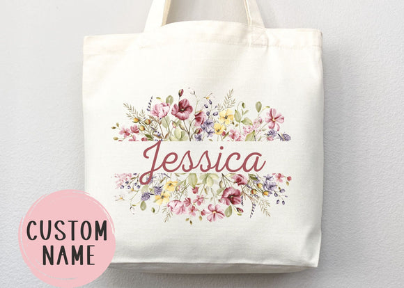 Personalized Tote Bag Bachelorette Gift Bridal Shower Bridal Party Bag Wedding Tote Bag Bridesmaid Gift Personalized Canvas Bag Gift for Mom