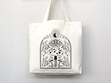 Celestial Canvas Tote Bag Moon Lover Star Gift Everyday Tote Eco Friendly Bag Aesthetic Tote Shopper Bag Reusable Grocery Bag Cute Tote Bag