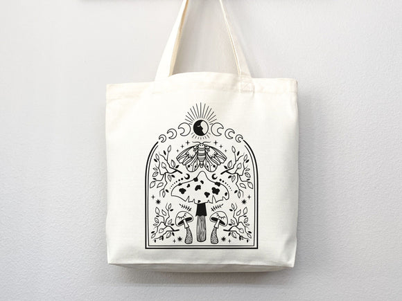 Celestial Canvas Tote Bag Moon Lover Star Gift Everyday Tote Eco Friendly Bag Aesthetic Tote Shopper Bag Reusable Grocery Bag Cute Tote Bag