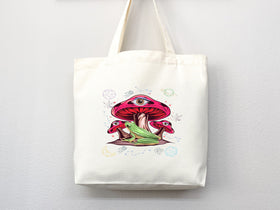 Mushroom Tote Bag — Animal Lover Gift (018)