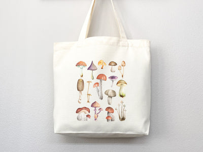Mushroom Tote bag, cottagecore bag, canvas tote bag, eco friendly bag,aesthetic tote,mushroom gift,cute tote bag,fairycore,nature lover gift
