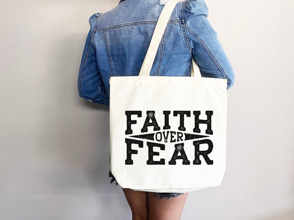 Faith Tote Bag Christian Tote Bag Canvas Gift Religious Gift Scripture Gift Bible Verse Christian Girl Gift Church Gift School Tote Shopper