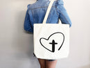 Faith Tote Bag Christian Tote Bag Canvas Gift Religious Gift Scripture Gift Bible Verse Christian Girl Gift Church Gift School Tote Shopper