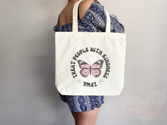 Kindness Tote Bag Canvas Womens Tote For Her Cute Tote Bag Reusable Bag Grocery Tote Shopper Aesthetic Tote Everyday Tote Eco Friendly Bag