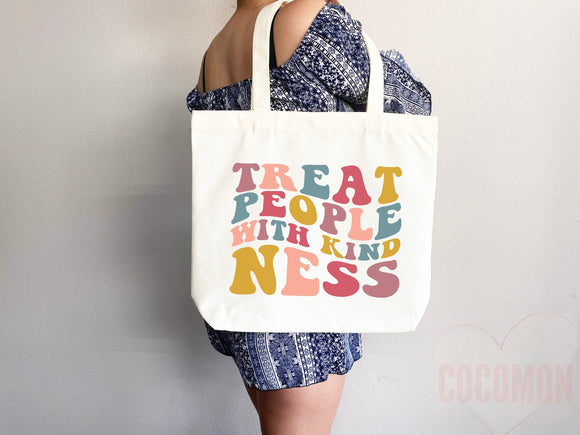 Kindness Tote Bag Canvas Womens Tote For Her Cute Tote Bag Reusable Bag Grocery Tote Shopper Aesthetic Tote Everyday Tote Eco Friendly Bag