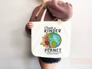 Create A Kinder Planet Tote Bag Canvas Women Tote For Her Cute Tote Bag Reusable Bag Grocery Tote Shopper Everyday Tote Bag Eco Friendly Bag