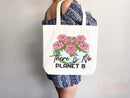 Create A Kinder Planet Tote Bag Canvas Women Tote For Her Cute Tote Bag Reusable Bag Grocery Tote Shopper Everyday Tote Bag Eco Friendly Bag
