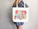 Create A Kinder Planet Tote Bag Canvas Women Tote For Her Cute Tote Bag Reusable Bag Grocery Tote Shopper Everyday Tote Bag Eco Friendly Bag