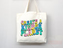 Create A Kinder Planet Tote Bag Canvas Women Tote For Her Cute Tote Bag Reusable Bag Grocery Tote Shopper Everyday Tote Bag Eco Friendly Bag