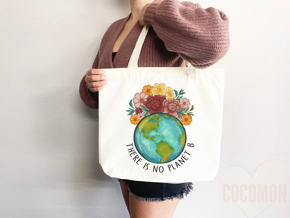 Create A Kinder Planet Tote Bag Canvas Women Tote For Her Cute Tote Bag Reusable Bag Grocery Tote Shopper Everyday Tote Bag Eco Friendly Bag