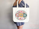 Faith Tote Bag Christian Tote Bag Canvas Gift Religious Gift Scripture Gift Bible Verse Christian Girl Gift Church Gift School Tote Shopper