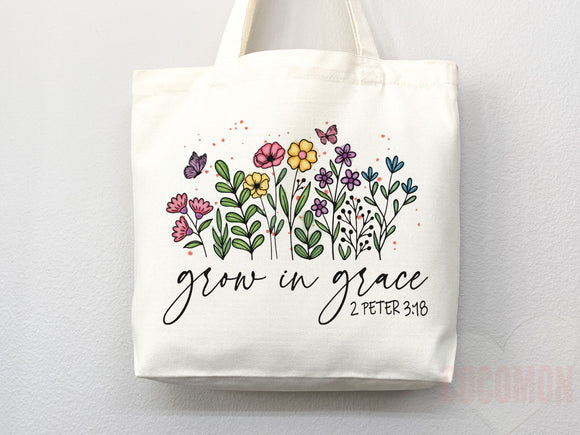 Faith Tote Bag Christian Tote Bag Canvas Gift Religious Gift Scripture Gift Bible Verse Christian Girl Gift Church Gift School Tote Shopper
