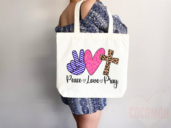 Faith Tote Bag Christian Tote Bag Canvas Gift Religious Gift Scripture Gift Bible Verse Christian Girl Gift Church Gift School Tote Shopper