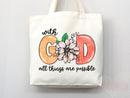 Faith Tote Bag Christian Tote Bag Canvas Gift Religious Gift Scripture Gift Bible Verse Christian Girl Gift Church Gift School Tote Shopper