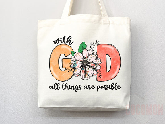 Faith Tote Bag Christian Tote Bag Canvas Gift Religious Gift Scripture Gift Bible Verse Christian Girl Gift Church Gift School Tote Shopper