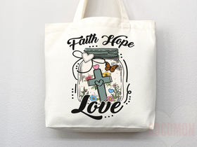 Christian Faith Tote Bag — Personalized Gift (037)