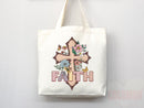 Faith Tote Bag Christian Tote Bag Canvas Gift Religious Gift Scripture Gift Bible Verse Christian Girl Gift Church Gift School Tote Shopper