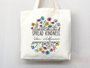 Kindness Tote Bag Canvas Womens Tote For Her Cute Tote Bag Reusable Bag Grocery Tote Shopper Aesthetic Tote Everyday Tote Eco Friendly Bag