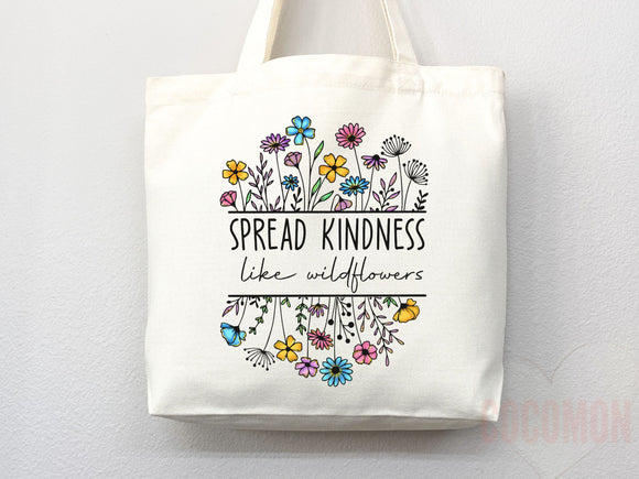 Kindness Tote Bag Canvas Womens Tote For Her Cute Tote Bag Reusable Bag Grocery Tote Shopper Aesthetic Tote Everyday Tote Eco Friendly Bag