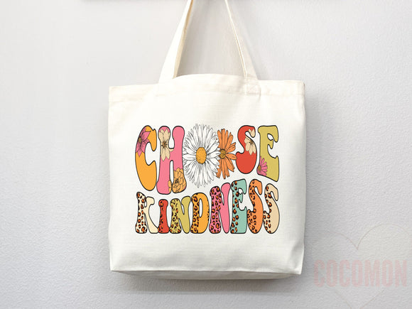 Kindness Tote Bag Canvas Womens Tote For Her Cute Tote Bag Reusable Bag Grocery Tote Shopper Aesthetic Tote Everyday Tote Eco Friendly Bag
