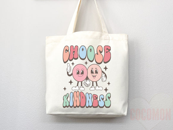 Kindness Tote Bag Canvas Womens Tote For Her Cute Tote Bag Reusable Bag Grocery Tote Shopper Aesthetic Tote Everyday Tote Eco Friendly Bag