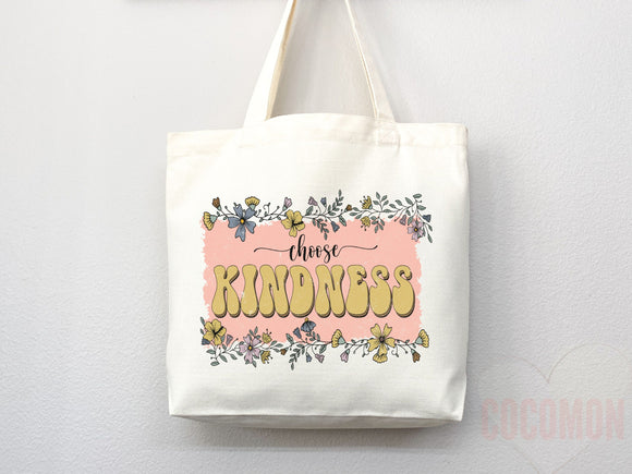 Kindness Tote Bag Canvas Womens Tote For Her Cute Tote Bag Reusable Bag Grocery Tote Shopper Aesthetic Tote Everyday Tote Eco Friendly Bag