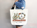 Kindness Tote Bag Canvas Womens Tote For Her Cute Tote Bag Reusable Bag Grocery Tote Shopper Aesthetic Tote Everyday Tote Eco Friendly Bag