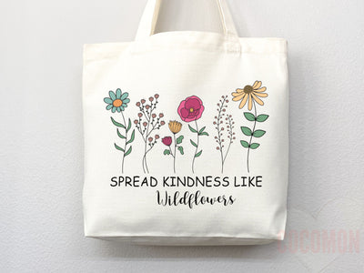 Kindness Tote Bag Canvas Womens Tote For Her Cute Tote Bag Reusable Bag Grocery Tote Shopper Aesthetic Tote Everyday Tote Eco Friendly Bag