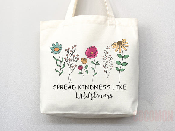 Kindness Tote Bag Canvas Womens Tote For Her Cute Tote Bag Reusable Bag Grocery Tote Shopper Aesthetic Tote Everyday Tote Eco Friendly Bag